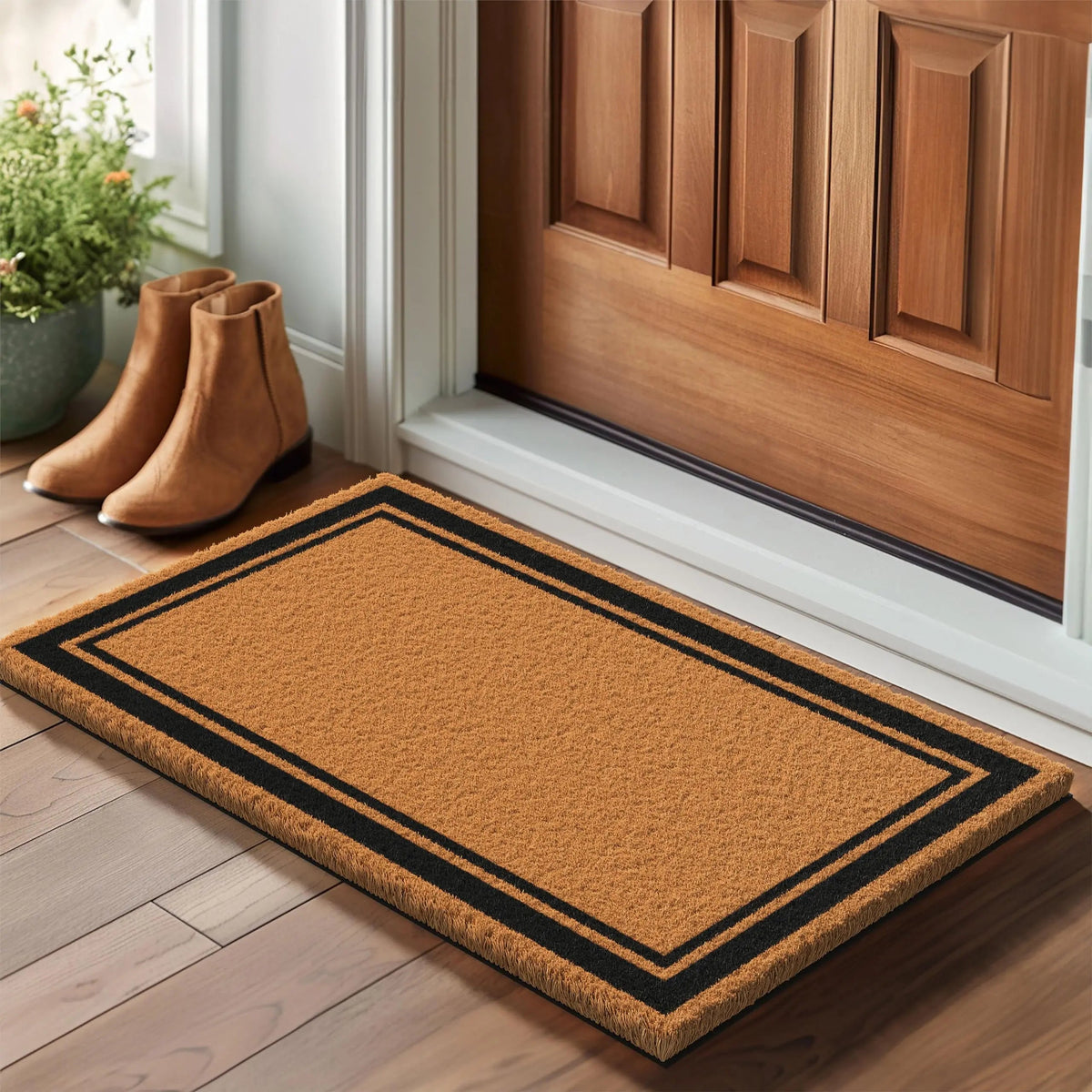 American Natural Coir Border Doormat