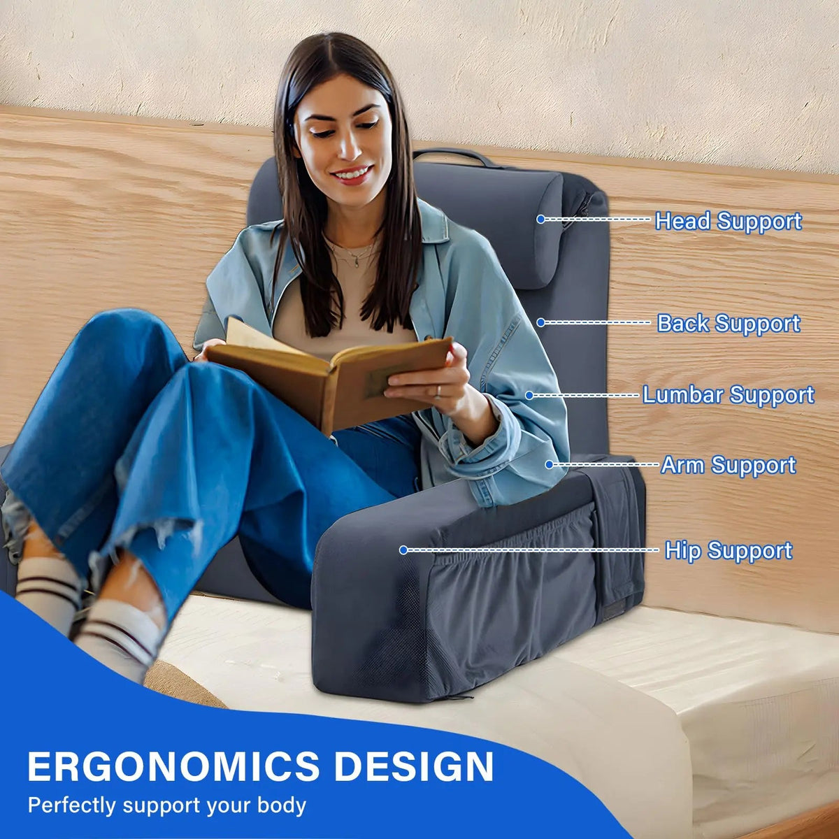 Bedrest Reading Pillow