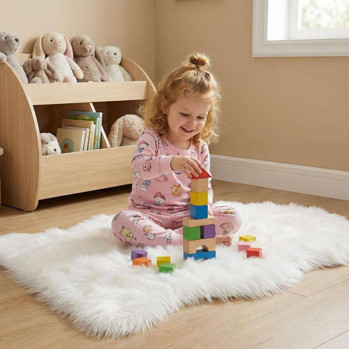Faux Sheepskin Fur Rug