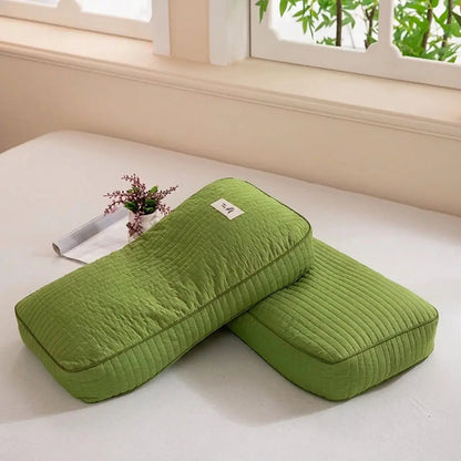 Buckwheat hull pillow in Light Green