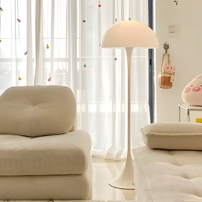 Cupola beside a beige sofa