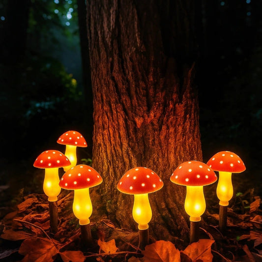 Nordic Solar Mushroom Garden Stake Lights