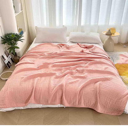 Modern Six-Layer Cotton Muslin Throw Blanket