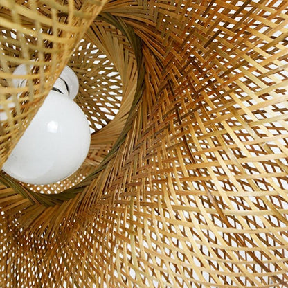 Woven bamboo detail