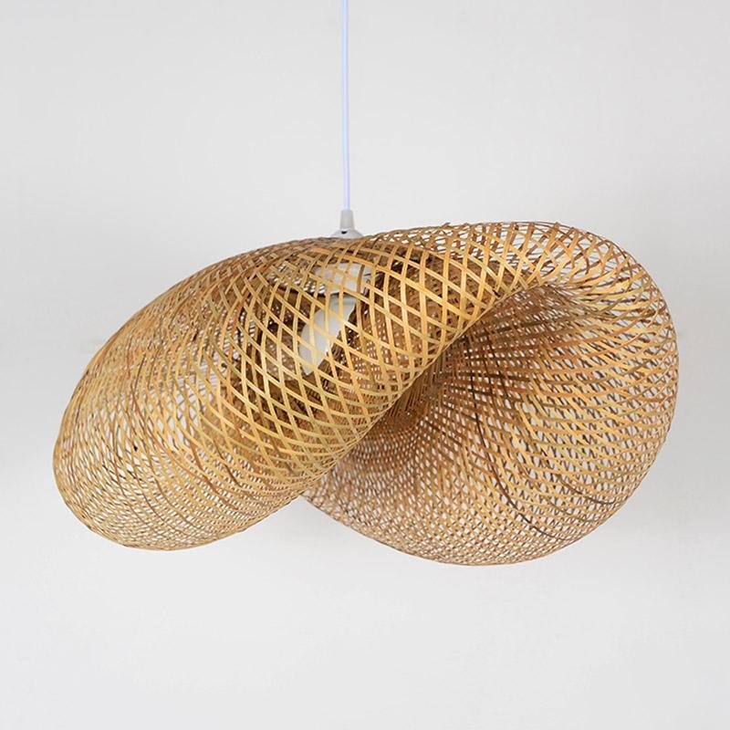 Vela bamboo wave pendant light