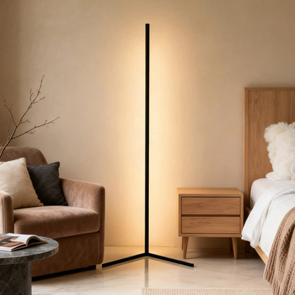 Angolo corner floor lamp in warm white