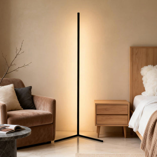Angolo corner floor lamp in warm white