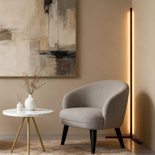 Angolo corner lamp in a living room