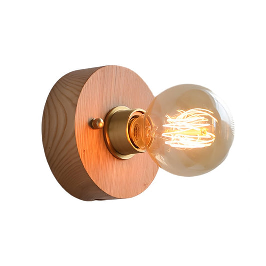 Noce Walnut and Brass Bedside Wall Light