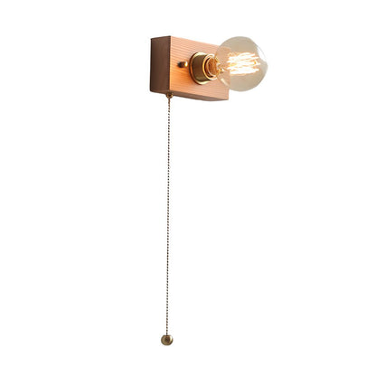 Noce Walnut and Brass Bedside Wall Light