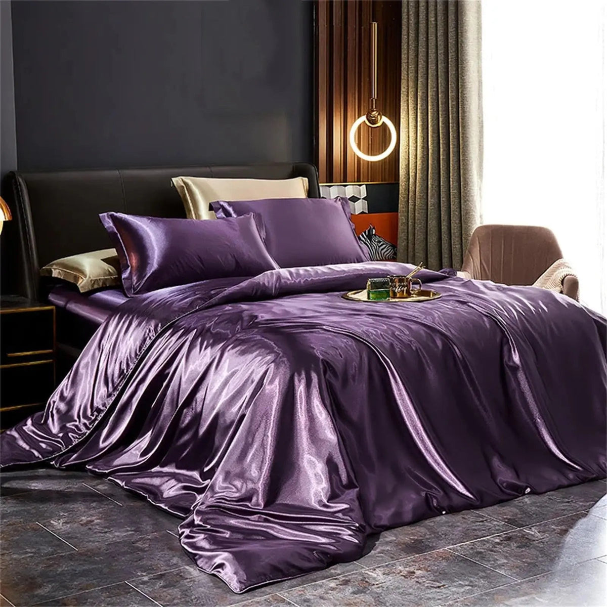 Italian Satin Bedding Set (4 Pieces)