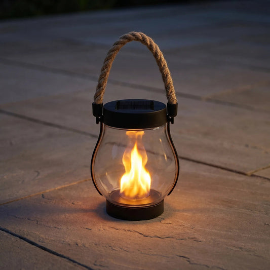 American Solar Flickering Flame Lantern