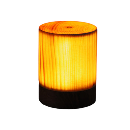 Cubo Wood Grain LED Night Lamp