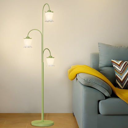 Tulip floor lamp in a minimalist room