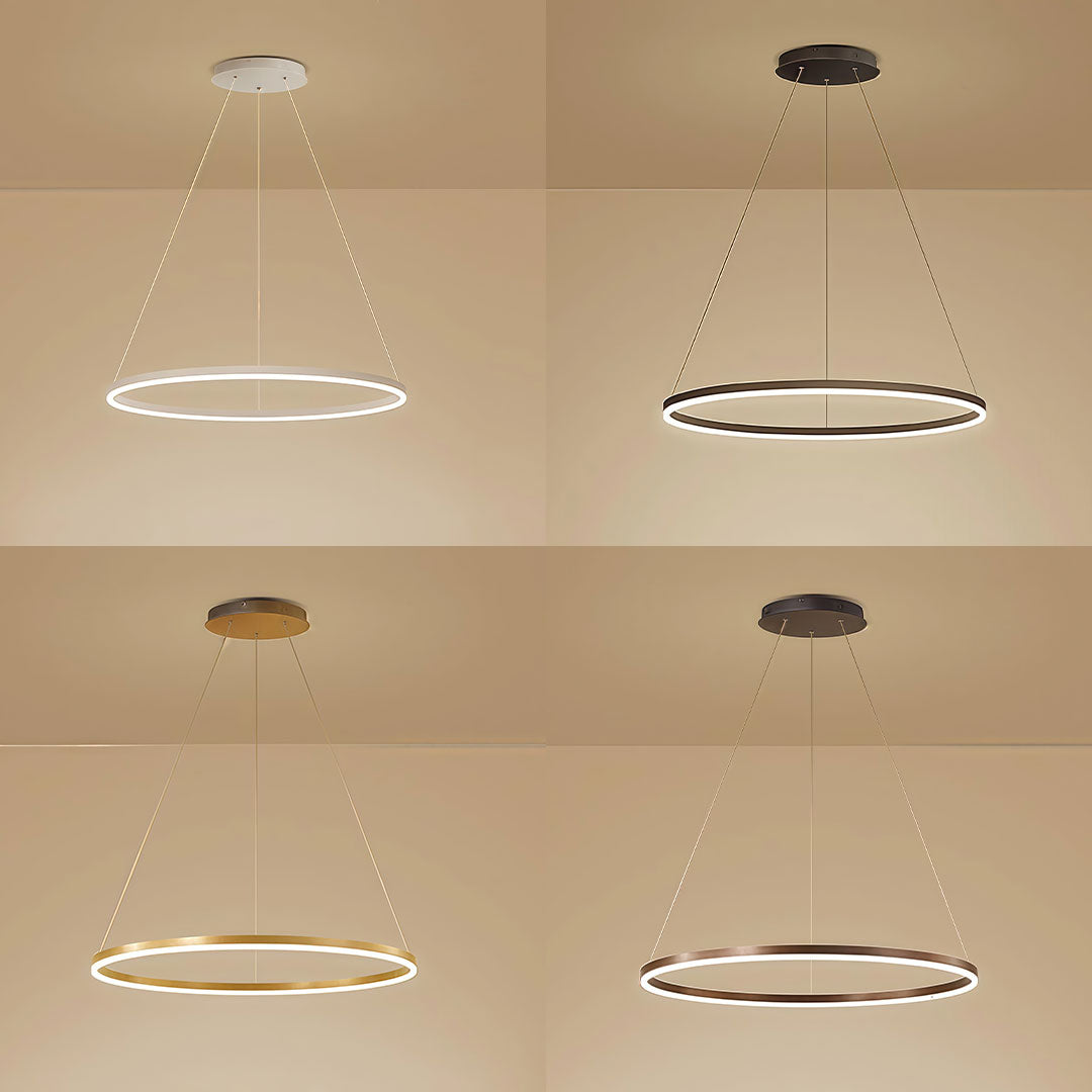 Anello finishes: black, white, gold and coffee