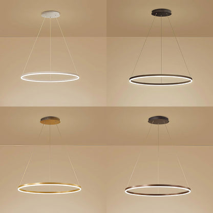 Anello finishes: black, white, gold and coffee
